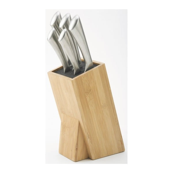 Komplet 5 nožev in blok za nože Jean Dubost Milenium Bamboo