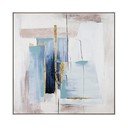 Ročno naslikana slika z okvirjem/na platnu 88x88 cm Crown – Bizzotto