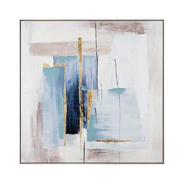 Ročno naslikana slika z okvirjem/na platnu 88x88 cm Crown – Bizzotto