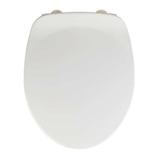 Bela deska za WC školjko z enostavnim zapiranjem Wenko Armonia, 44,5 x 37 cm