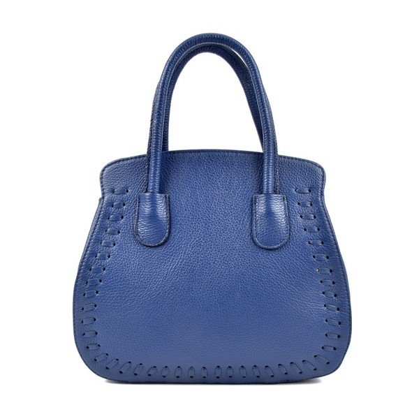 Modra usnjena torbica Roberta M Gata Blue Jeans