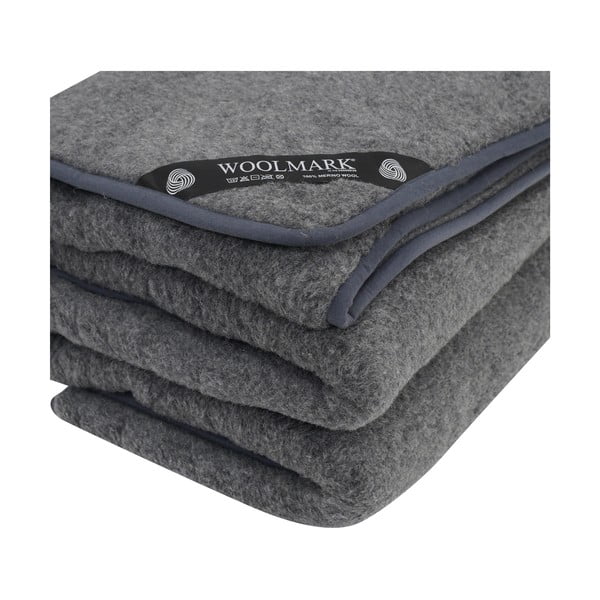 Sivo volneno pregrinjalo 200x240 cm - Native Natural-image-1