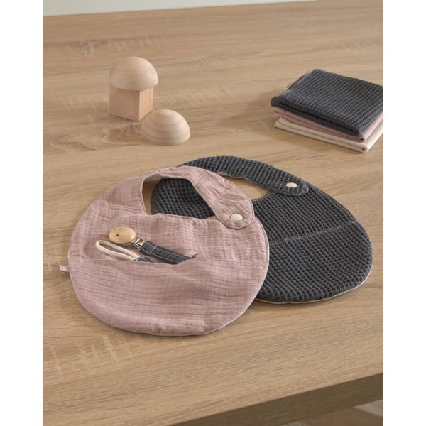 Komplet 2 slinčkov z žepom iz organskega bombaža Kave Home Marinet-image-3