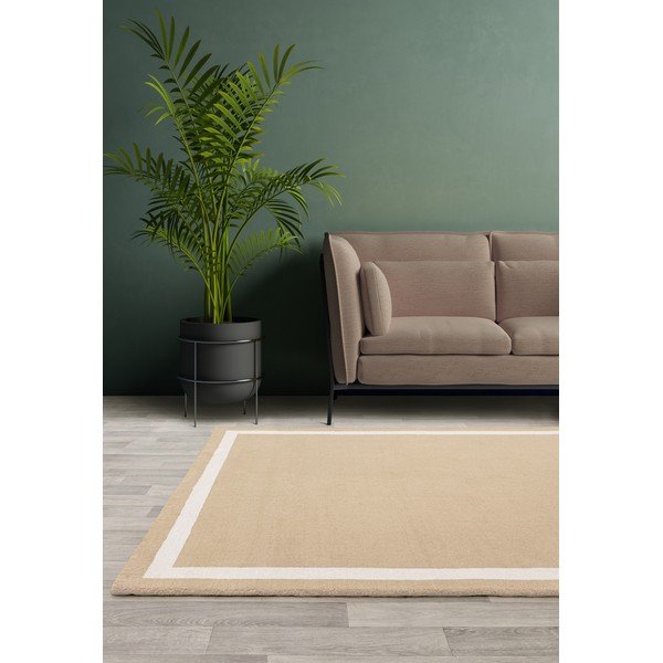 Bež ročno tkana volnena preproga 68x240 cm Albi – Asiatic Carpets-image-1