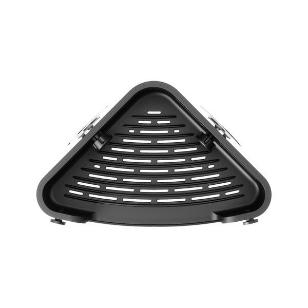 Črna plastična kopalniška polica z namestitvijo brez vrtanja/kotna Flex Adhesive – Umbra-image-4