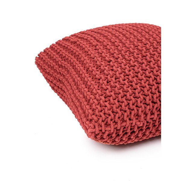 Rdeč pleten tabure Knit – Bonami Essentials-image-4