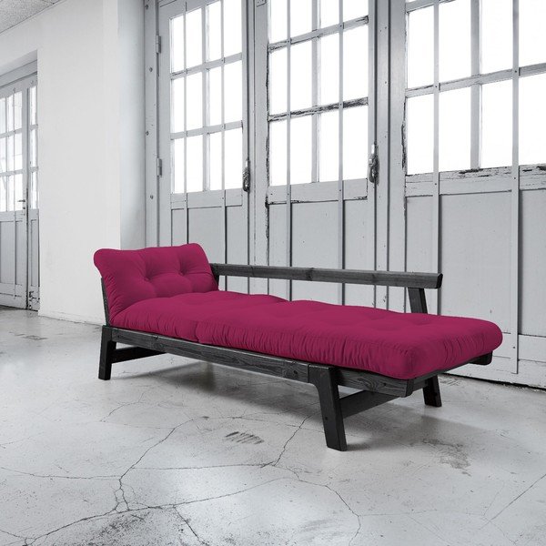 Raztegljiv kavč Karup Step Black/Pink-image-3