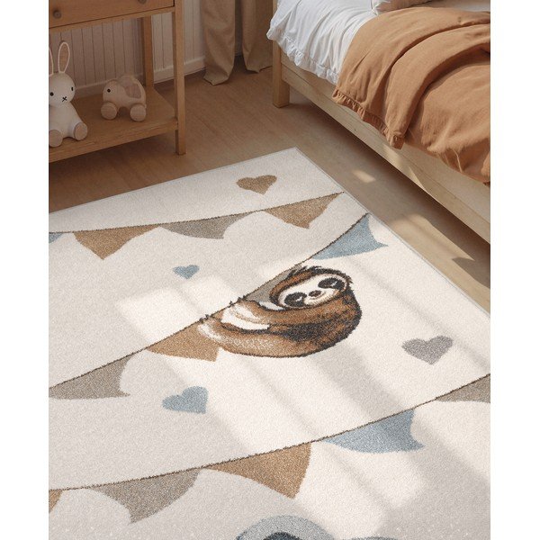 Kremno bela otroška preproga 160x230 cm Walk like an Elephant Rainbow Party – Villeroy&Boch-image-4