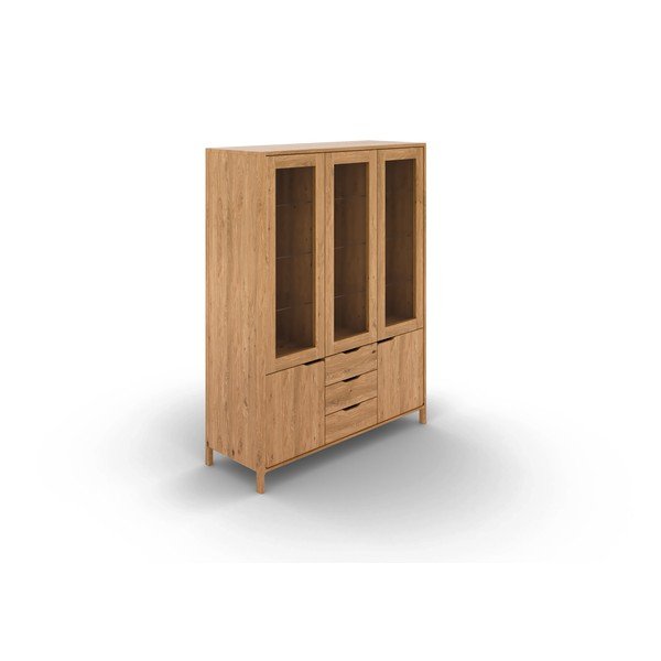 Vitrina iz masivnega hrasta 140x188 cm Twig – The Beds-image-2