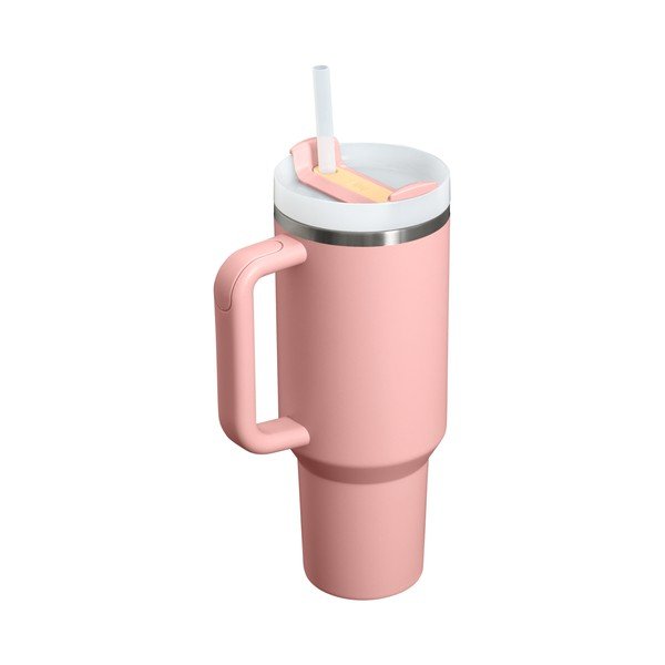 Breskova termovka s slamico iz nerjavečega jekla 1,18 l Quencher H2.O FlowState™ Tumbler Peach Rose – Stanley-image-2