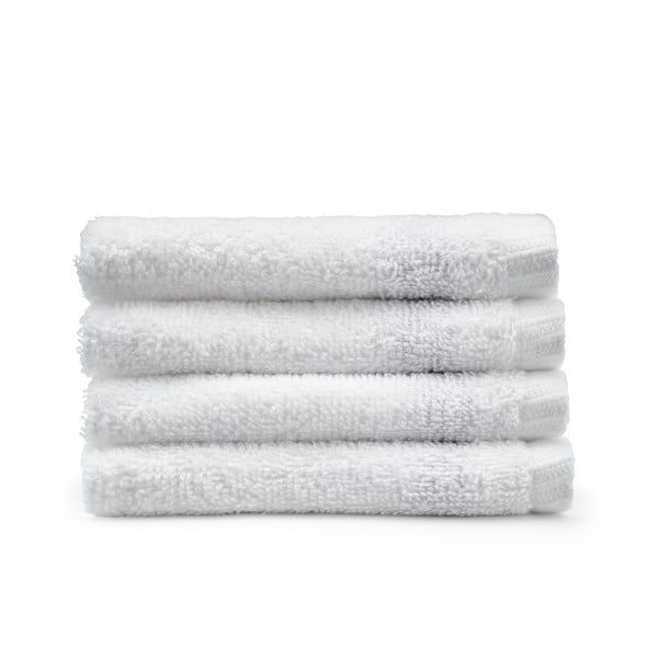 Bele hitro sušeče bombažne brisače v kompletu 4 ks 30x30 cm Quick Dry – Catherine Lansfield
