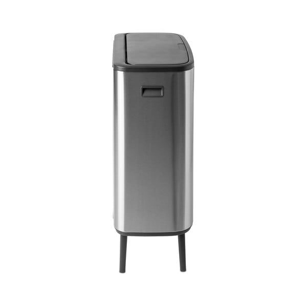 Jeklen koš za smeti za ločevanje odpadkov na dotik v mat srebrni barvi 60 l Bo Touch Bin Hi – Brabantia-image-4