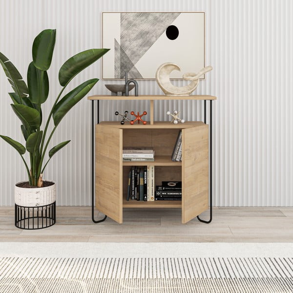 Omarica v hrastovem dekorju 80x80 cm Dilly – Marckeric-image-4