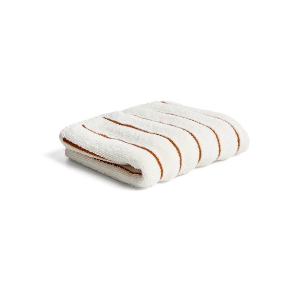 Oranžna/bež frotirna bombažna brisača 30x50 cm Dorane – Kave Home