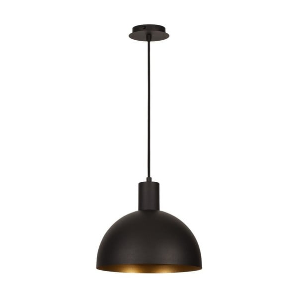 Črna viseča svetilka z zlatimi detajli Homemania Decor Ochy-image-1