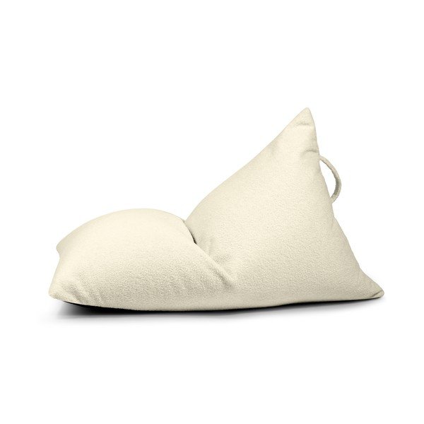 Kremno bela otroška vreča za sedenje iz tkanine bouclé Razzy – SLOWDOWN