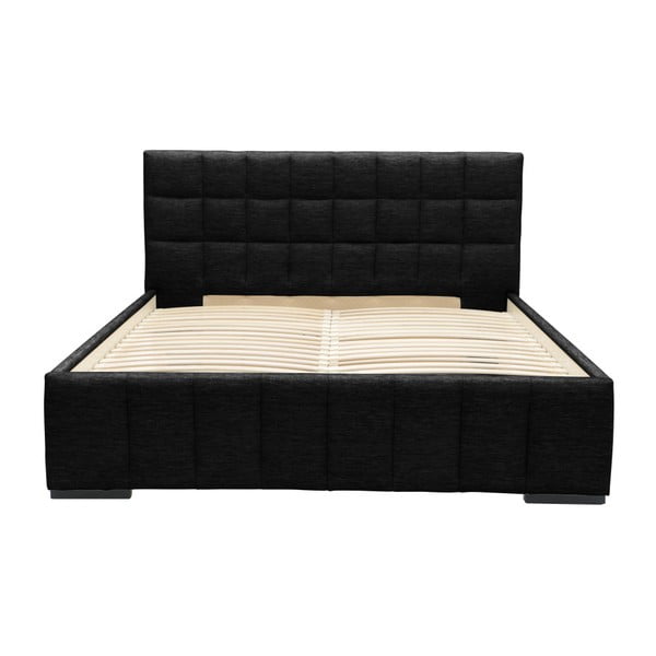 Črna zakonska postelja Mazzini Beds Dream, 140 x 200 cm-image-2