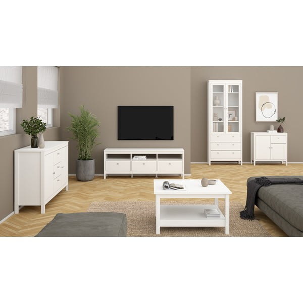 Bela nizka komoda 82x80 cm Madrid – Tvilum-image-1