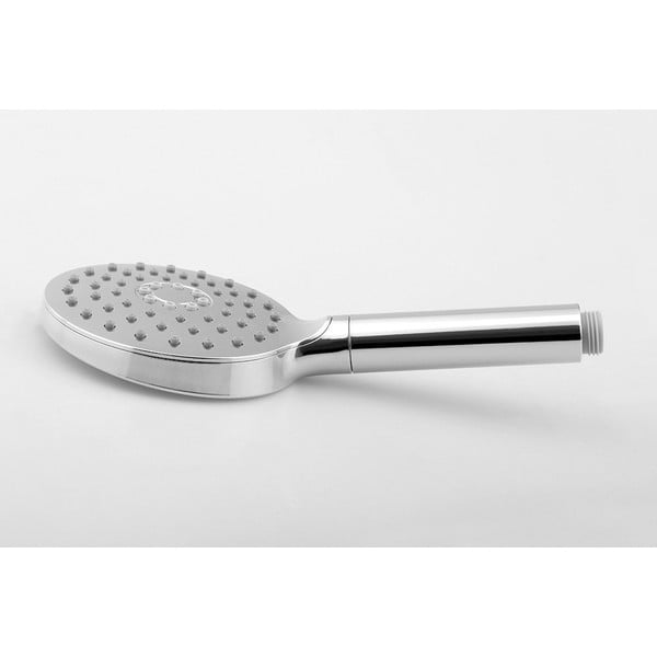 Plastična tuš ročka v sijajno srebrni barvi ø 12 cm – Sapho-image-1