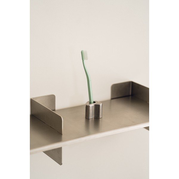 Kovinsko držalo za zobne ščetke v srebrni barvi Mis – noo.ma-image-1