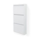 Bela kovinska preklopna omarica za čevlje 50x103x15 cm Billy – Spinder Design