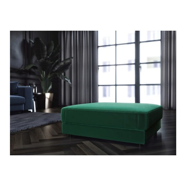 Temno siv žameten otoman Devichy Laure, 112 x 60 cm-image-3