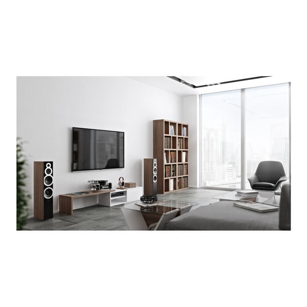 Bela TV mizica z detajli iz orehovega lesa TemaHome Move-image-3