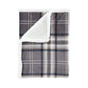 Siva odeja iz sherpa flisa 130x170 cm Kelso Check – Catherine Lansfield