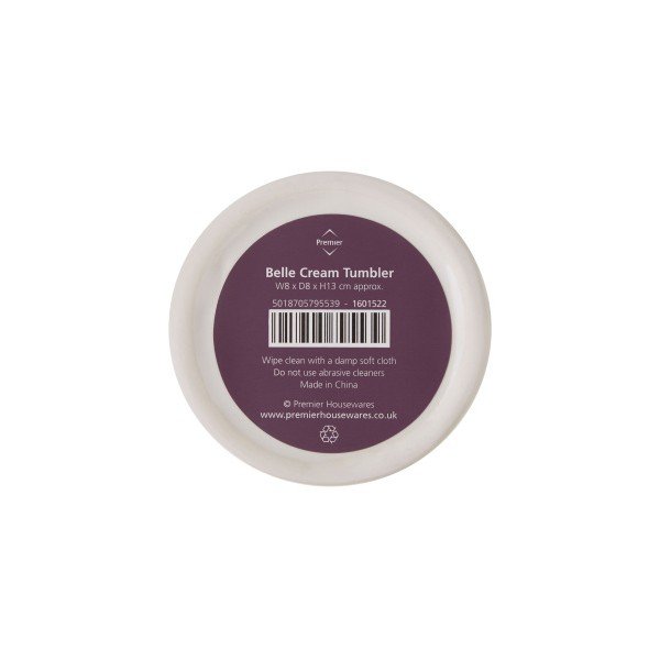 Krem keramičen lonček za zobno ščetko Premier Housewares Belle, 275 ml-image-3