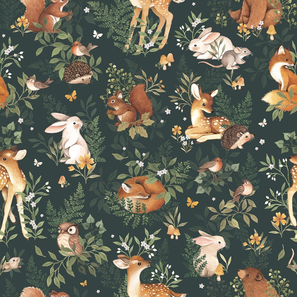 Otroška tapeta 10 m x 50 cm Forest Friends