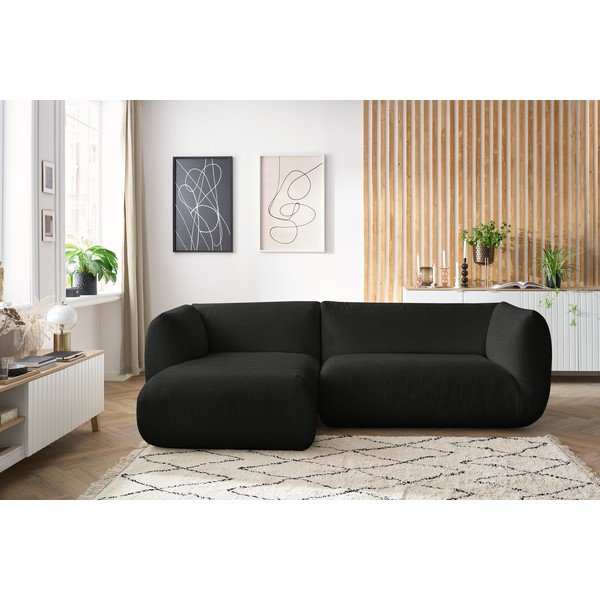Temno siva kotna žametna zofa (levi kot) Lecomte - Bobochic Paris-image-1