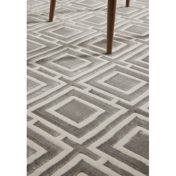 Siva/kremno bela preproga 160x235 cm Perles Howlite – Elle Decoration-image-4