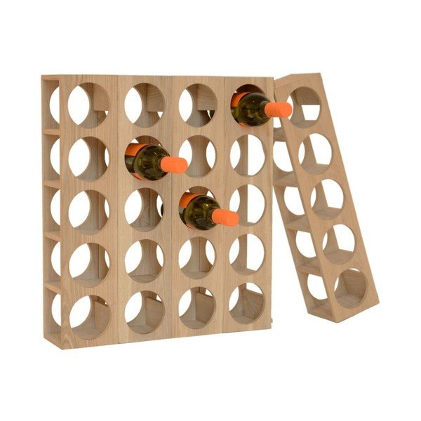 Stojalo za 5 steklenic vina iz hrasta Wireworks-image-2