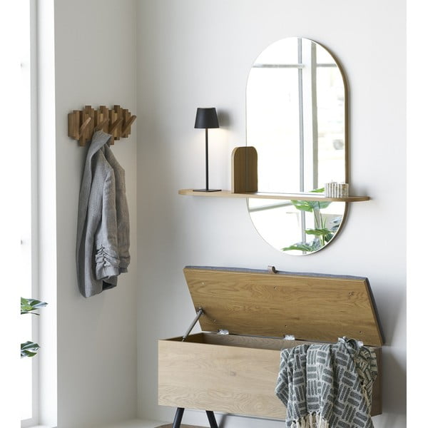 Stensko ogledalo s polico 92x94,5 cm Barco – House Nordic-image-1