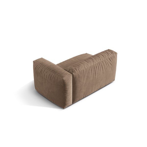 Svetlo rjav žameten modul za sedežno garnituro (desni kot) Martina – Micadoni -image-2