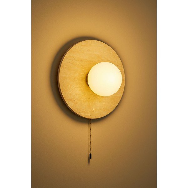 Bež lončena stenska svetilka ø 12 cm Hilde – Opviq lights-image-3