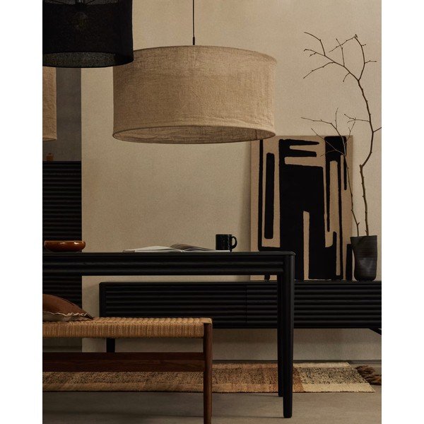 Bež senčilo ø 80 cm Mariela – Kave Home-image-1