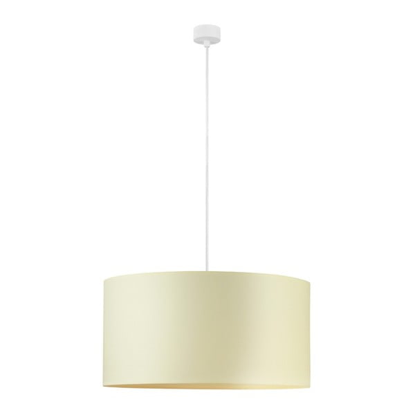 Krem stropna svetilka z belim kablom Sotto Luce Mika, ⌀ 50 cm