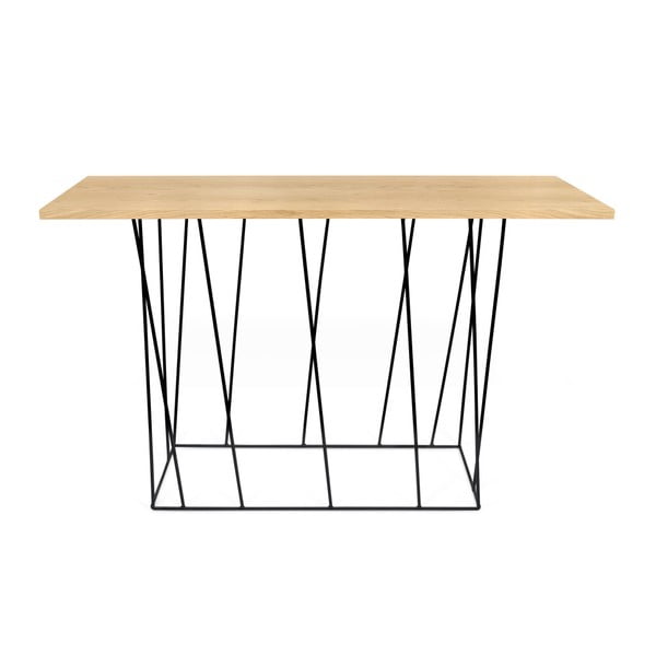 Konzolna mizica s črnimi nogami TemaHome Helix, 40 x 120 cm