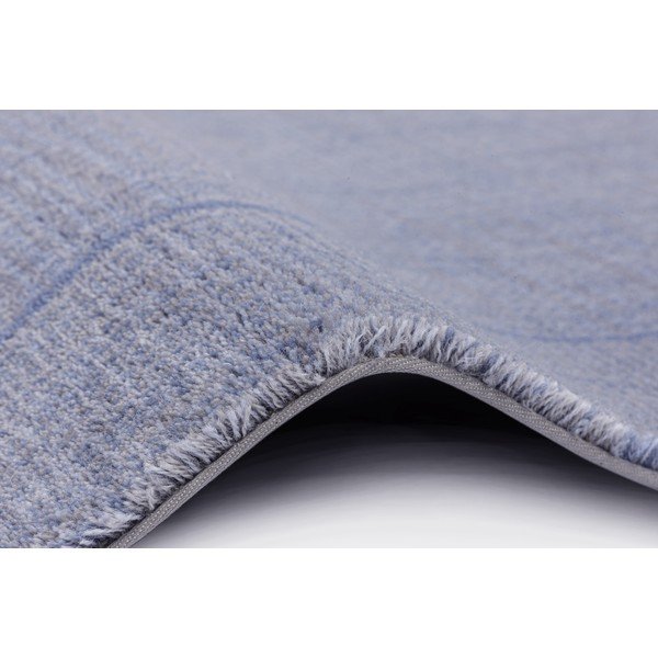 Modra volnena preproga 200x300 cm Linea – Agnella-image-2
