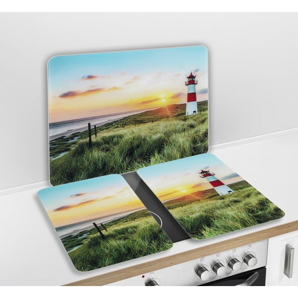 Plošča za štedilnik iz kaljenega stekla 50x56 cm Lighthouse - Maximex-image-2