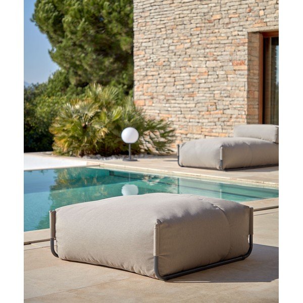 Zelen vrtni tabure Square – Kave Home-image-1