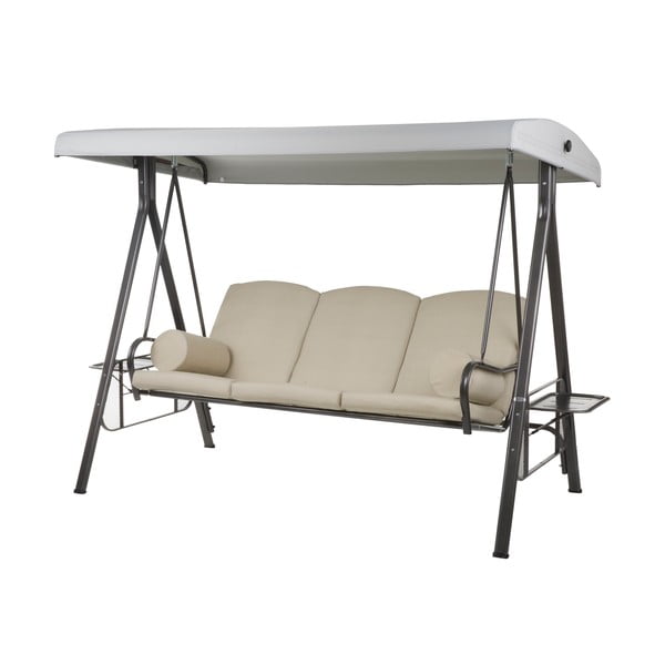 Bež kovinska vrtna gugalnica Salerno - Dajar-image-1