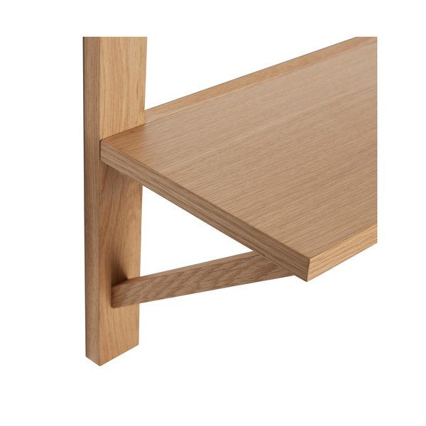 Večnivojska polica v hrastovem dekorju v naravni barvi 70 cm Triarch – Hübsch-image-2