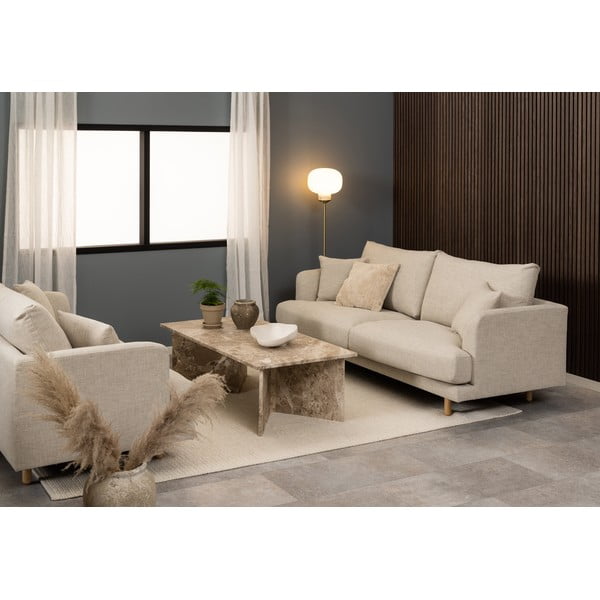 Bež marmorna mizica 70x140 cm Vega – Actona-image-3