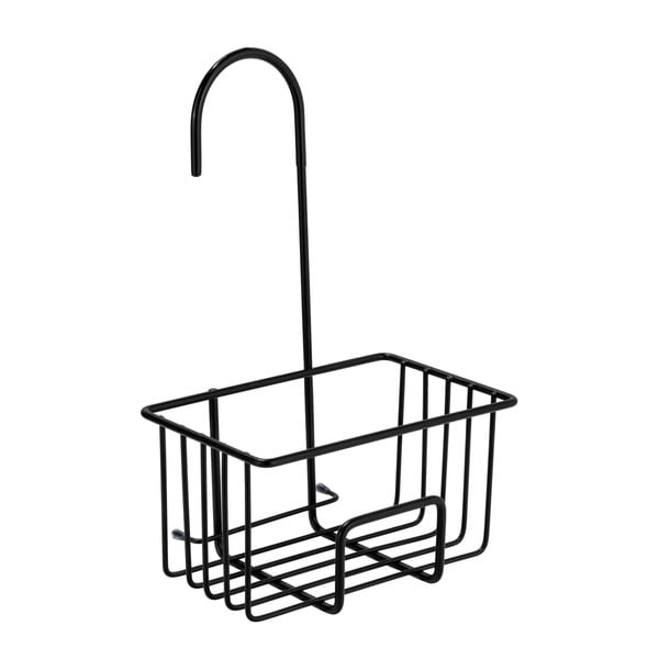 Črna viseča kopalniška polica iz nerjavečega jekla Milito – Wenko