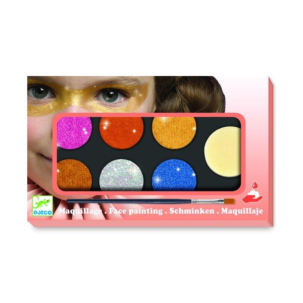 Komplet za slikanje obraza z bleščicami Djeco Glitter-image-1