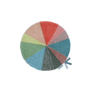 Pralna ročno tkana volnena otroška preproga ø120 cm Pie Chart – Lorena Canals