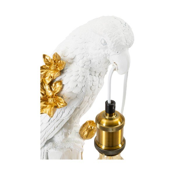 Bela/zlata namizna svetilka (višina 50,5 cm) Parrot – Mauro Ferretti-image-3