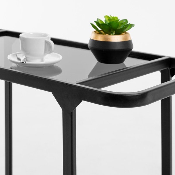 Črni kovinski voziček Kave Home Duilia-image-3